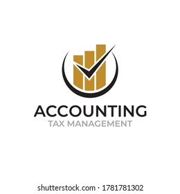 Illustration vector of Accounting Tax management logo design template