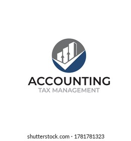 Illustration vector of Accounting Tax management logo design template