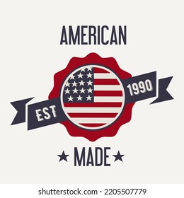 Illustrationsvektor mit amerikanischer Grafik perfekt für den Druck, etc.