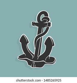Illustration Vector The Anchor Symbol