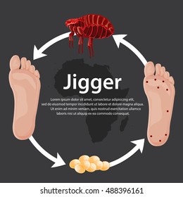 illustration vector. vector animal. Big jigger color Red