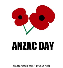 Illustration vector Anzac day, April 25th.