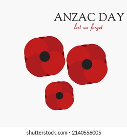 Illustration vector Anzac day, lest we forget.