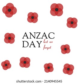 Illustration vector Anzac day, lest we forget.