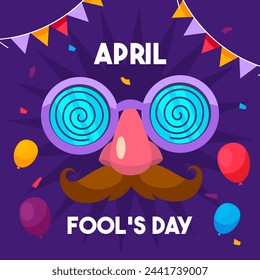 Illustration vector of Apil Fool's. April Fool's Day illustration vector background. Vector eps 10