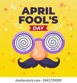 Illustration vector of Apil Fool's. April Fool's Day illustration vector background. Vector eps 10