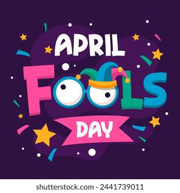 Illustration vector of Apil Fool's. April Fool's Day illustration vector background. Vector eps 10