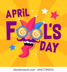 Illustration vector of Apil Fool's. April Fool's Day illustration vector background. Vector eps 10