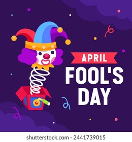 Illustration vector of Apil Fool's. April Fool's Day illustration vector background. Vector eps 10