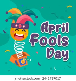 Illustration vector of Apil Fool's. April Fool's Day illustration vector background. Vector eps 10