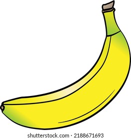 Illustration vector art of banana