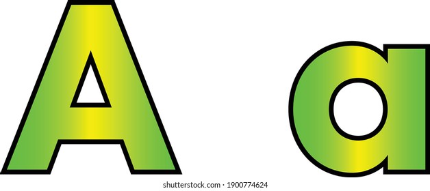 letras de ilustraciones vectoriales y número 