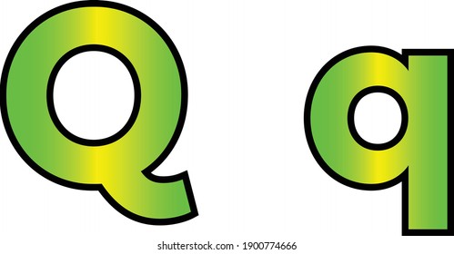 illustration vector art letters and number 