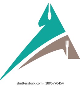 Illustration, Vektorgrafik-Logo-Design für Restaurant und Café