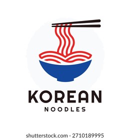 Ilustración Arte vectorial fideos logo comida