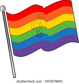 Illustration vector background of LGBT perfect for media or etc.