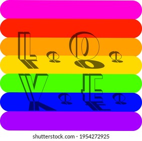 Illustration vector background of LGBT perfect for media or etc.