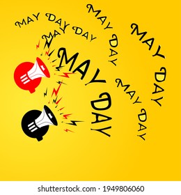 Ilustración de fondo vectorial del Día de Mayo perfecto para medios o etc.