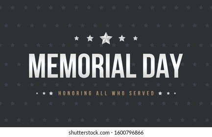 A illustration vector background of Memorial Day theme