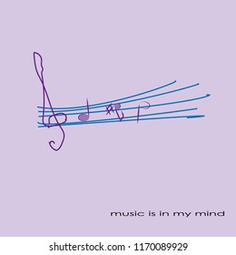 illustration, vector, background, music