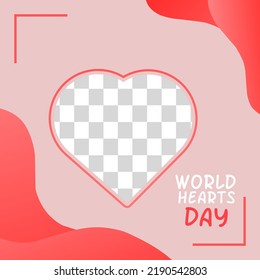 Illustration vector background post world heart day