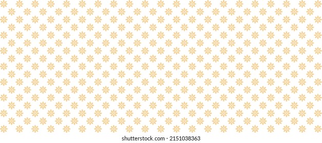 illustration of vector background with yellow colored flower pattern