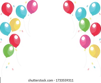 Illustrationsvektor mit Luftballons