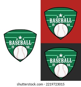 illustration vector of baseball symbol,emblem,perfect for print,poster,etc.