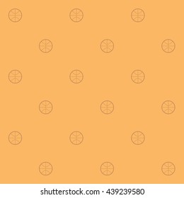 Illustration vector of  basketball pattern on orange background. 