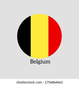 Illustration and vector of the Belgian National Flag.