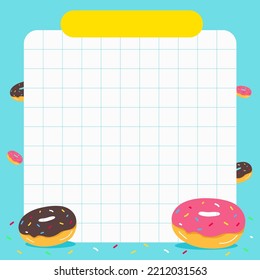 illustration vector Blank reminder paper notes, sticky note pad with tape, memo pad, memo, planner, reminder, message.