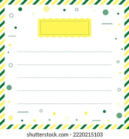 illustration vector Blank reminder paper notes, sticky note pad with tape, memo pad, memo, planner, reminder, message.