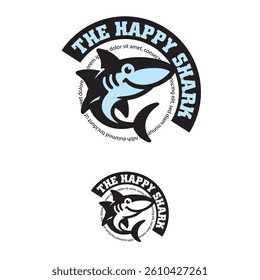 Illustration Vector Blue Shark logo