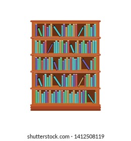 Illustration vector book rack symbol