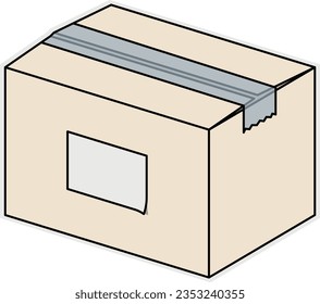 illustration, vector, box, package, icon, design, storage, cargo, delivery, isolated, shipping, symbol