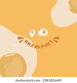 illustration vector of brekfast background 
