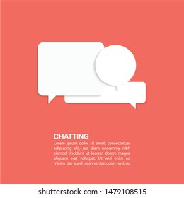 Illustration Vector: Bubble dialog box chatting template