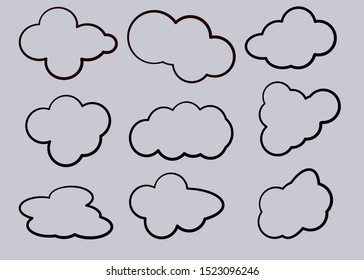 Illustration Vector. Bubble dialog box chatting template