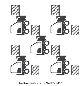 illustration of vector building modern icon in design