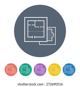 illustration of vector building modern icon in design
