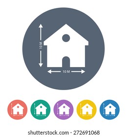 illustration of vector building modern icon in design