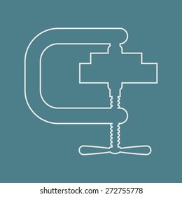 illustration of vector building modern icon in design