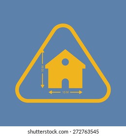 illustration of vector building modern icon in design