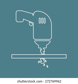 illustration of vector building modern icon in design