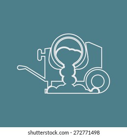 illustration of vector building modern icon in design