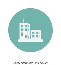 illustration of vector building modern icon in design