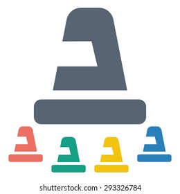 illustration of vector building modern icon in design