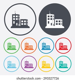 illustration of vector building modern icon in design