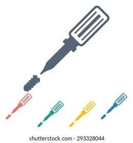 illustration of vector building modern icon in design