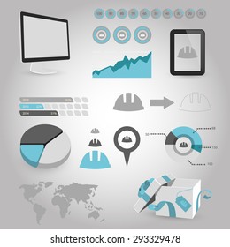 illustration of vector building modern icon in design